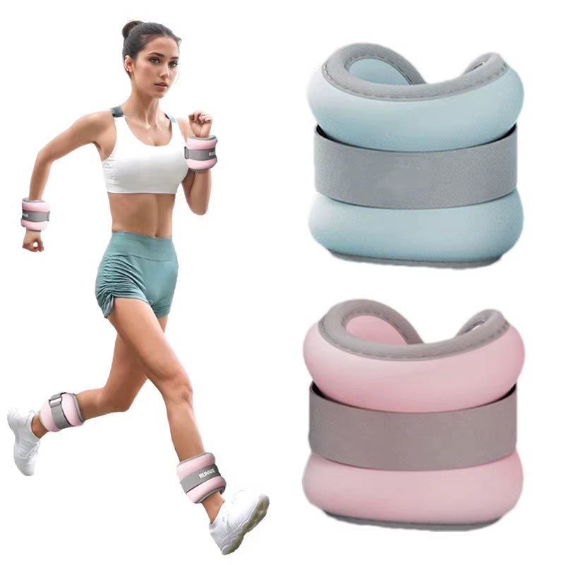 Weight-Bearing Ankle Brace Wristband Adjustable Wrist Ankle Weights Yoga Gym Running Exercise Ankle Weights Fitness Equipment