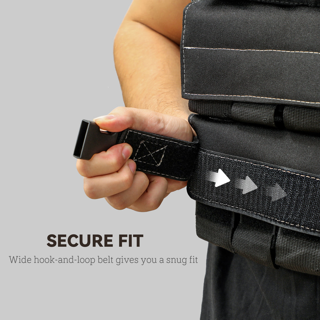 Adjustable Weighted Vest with Metal Weights, Running Weight Vest